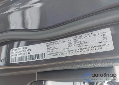 2022 Jeep Grand Cherokee L Limited 4X4 z USA, uszkodzony, nr VIN 1C4RJKBG5N8514090